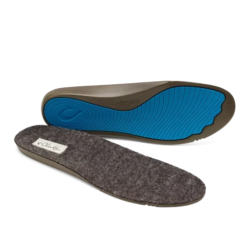OluKai Women’s Slipper Insole - Dark Grey -Footwear Fusion Shop 00902 8G8G 003 W Slipper Insole Replacement Dark Grey