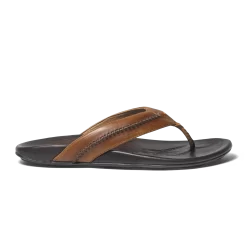 OluKai Mea Ola - Tan / Dark Java