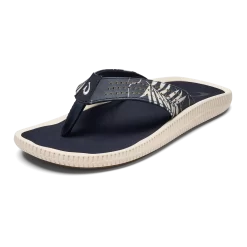 OluKai Ulele - Trench Blue / Aloha -Footwear Fusion Shop 10435 DEHA AMZ M Ulele TrenchBlueAloha