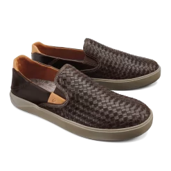 OluKai Lae‘ahi Lauhala - Dark Wood -Footwear Fusion Shop 10486 6363 003 M LaeahiLauhala DkwDkw