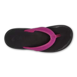 OluKai ‘Ohana - Orchid Flower / Black -Footwear Fusion Shop 20110 7F40 004 W Ohana OrchidFlowerBlk
