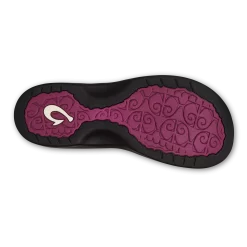 OluKai ‘Ohana - Orchid Flower / Black -Footwear Fusion Shop 20110 7F40 005 W Ohana OrchidFlowerBlk