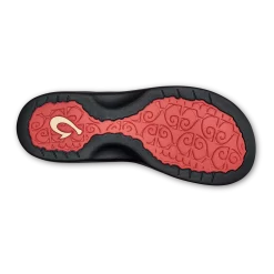 OluKai ‘Ohana - Hot Coral / Black -Footwear Fusion Shop 20110 HC40 005 W Ohana HtcBlk