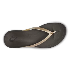 OluKai Ho‘ōpio Leather - Bubbly / Dark Java -Footwear Fusion Shop 20290 FA48 004 W HoopioLeather BubDkj