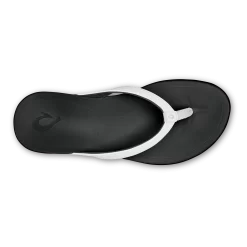 OluKai Ho‘ōpio - White / Onyx -Footwear Fusion Shop 20294 4ROX 004 W Ho opio WhtOnx