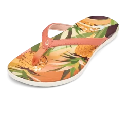 OluKai Ho‘ōpio Hau - Shell Coral / Pineapple -Footwear Fusion Shop 20437 VLPZ AMZ W HoopioHau ShellCoralPineapple