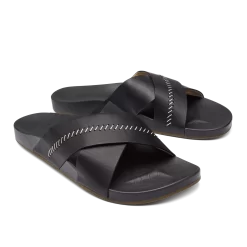 OluKai Kīpe‘a ‘Olu - Black -Footwear Fusion Shop 20460 4040 003 W KipeaOlu BlkBlk